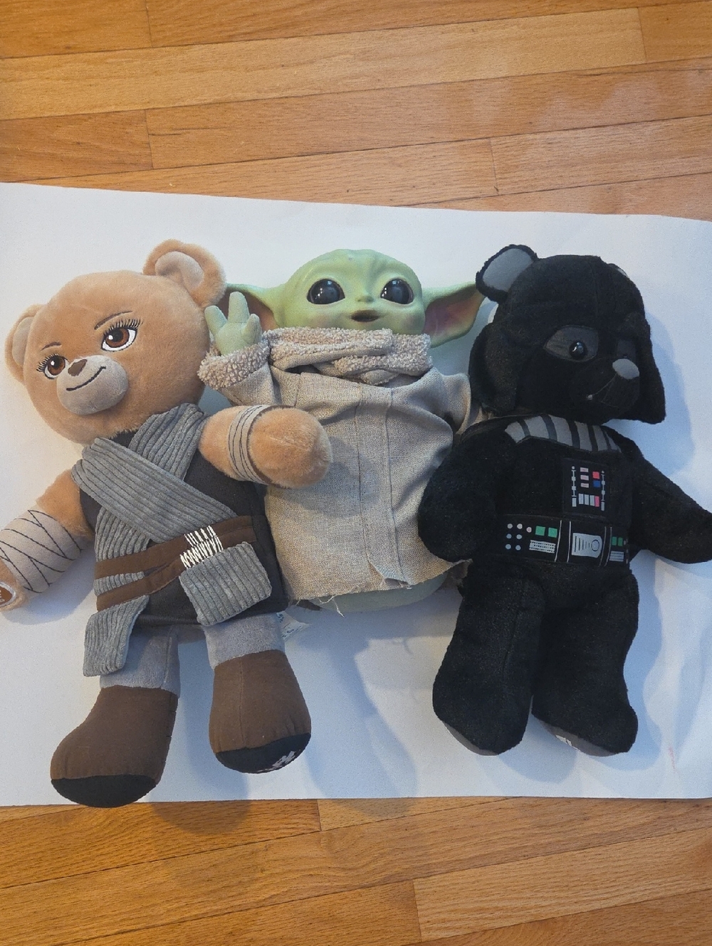 Star Wars Build A Bear, Darth Vader & Rey, Plus A Baby Yoda